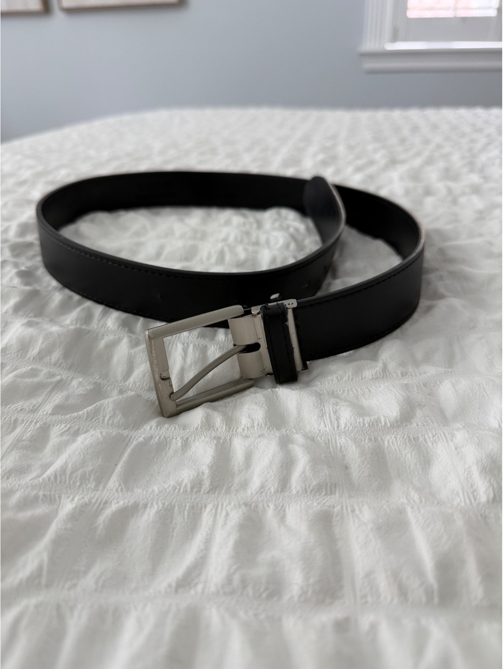 Oobe Unisex Barton Leather Belt Black